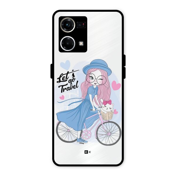 Lets Go Travel Metal Back Case for Oppo F21 Pro 4G