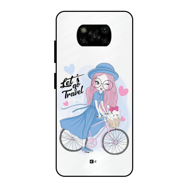 Lets Go Travel Metal Back Case for Poco X3