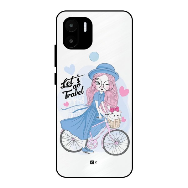 Lets Go Travel Metal Back Case for Redmi A1 Plus