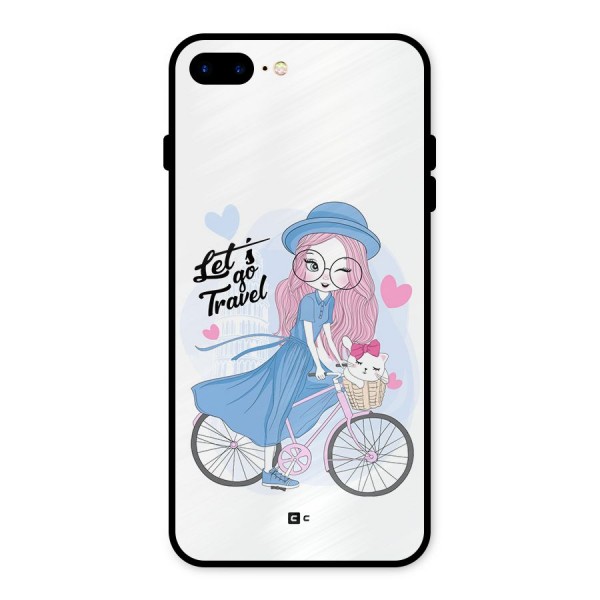 Lets Go Travel Metal Back Case for iPhone 8 Plus