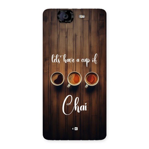 Lets Have A Cup Of Chai Back Case for Canvas Knight A350