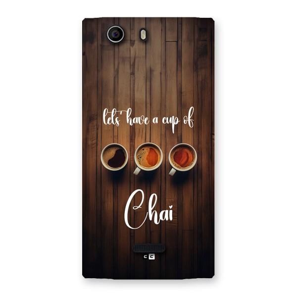 Lets Have A Cup Of Chai Back Case for Canvas Nitro 2 E311