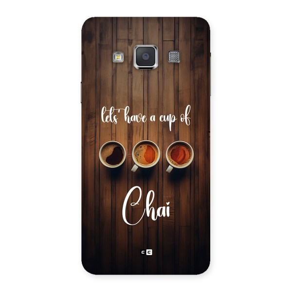 Lets Have A Cup Of Chai Back Case for Galaxy A3