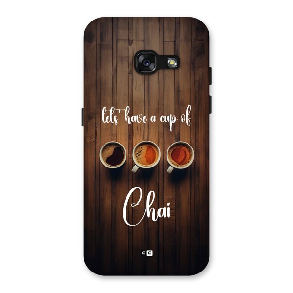 Lets Have A Cup Of Chai Back Case for Galaxy A3 (2017)