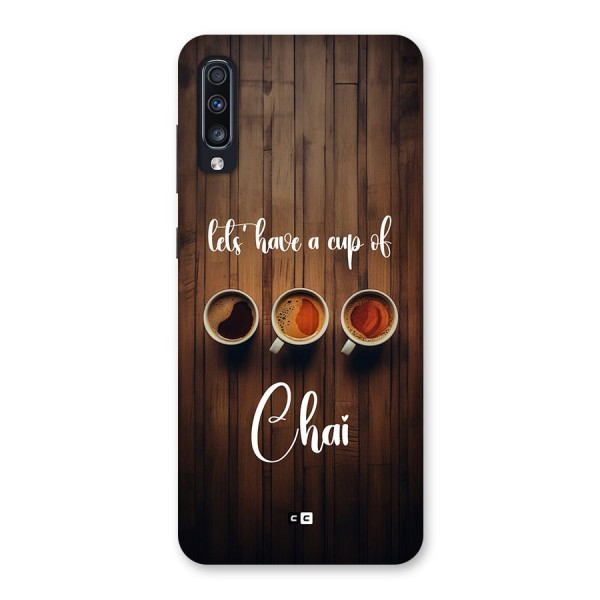 Lets Have A Cup Of Chai Back Case for Galaxy A70