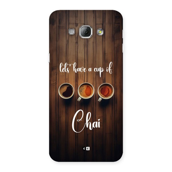 Lets Have A Cup Of Chai Back Case for Galaxy A8
