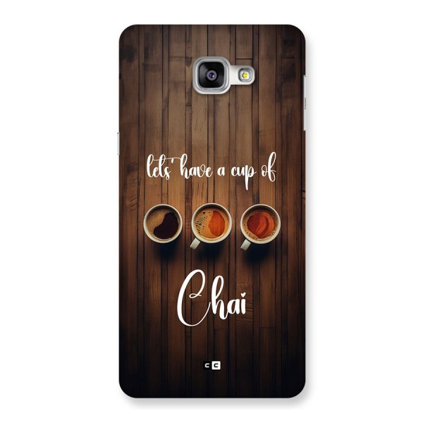 Lets Have A Cup Of Chai Back Case for Galaxy A9