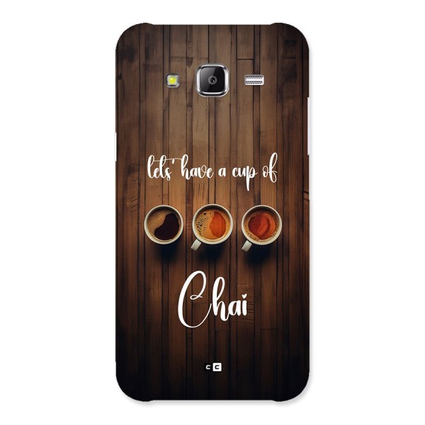 Lets Have A Cup Of Chai Back Case for Galaxy J5