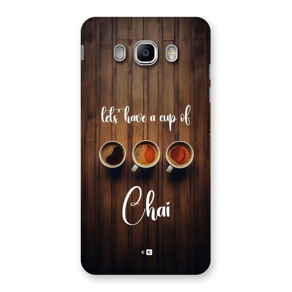 Lets Have A Cup Of Chai Back Case for Galaxy J5 2016