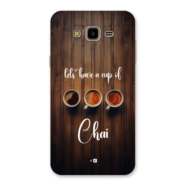 Lets Have A Cup Of Chai Back Case for Galaxy J7 Nxt
