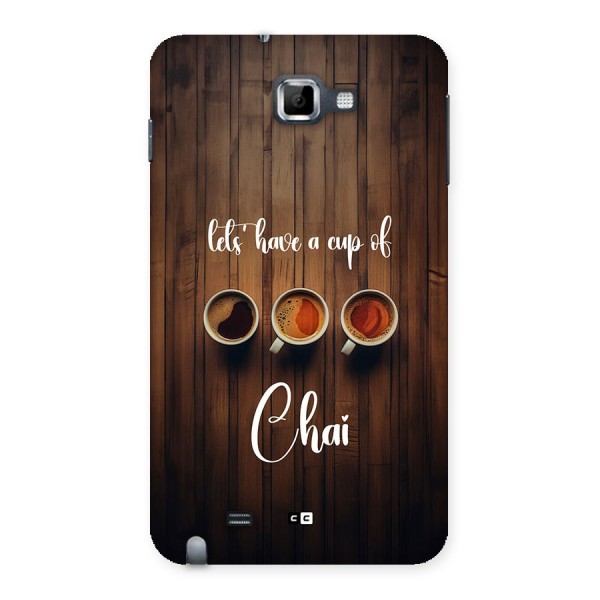Lets Have A Cup Of Chai Back Case for Galaxy Note