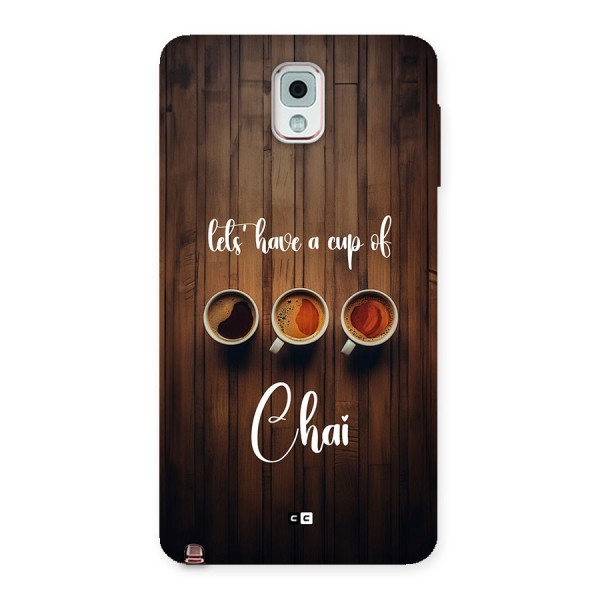 Lets Have A Cup Of Chai Back Case for Galaxy Note 3