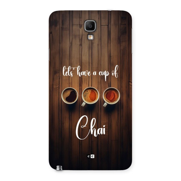 Lets Have A Cup Of Chai Back Case for Galaxy Note 3 Neo