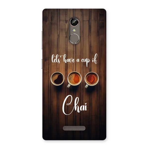 Lets Have A Cup Of Chai Back Case for Gionee S6s