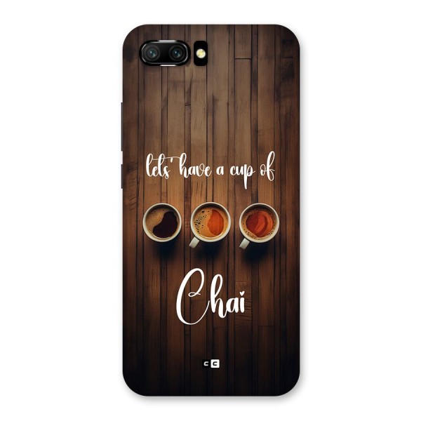 Lets Have A Cup Of Chai Back Case for Honor 10