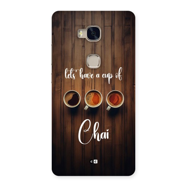 Lets Have A Cup Of Chai Back Case for Honor 5X