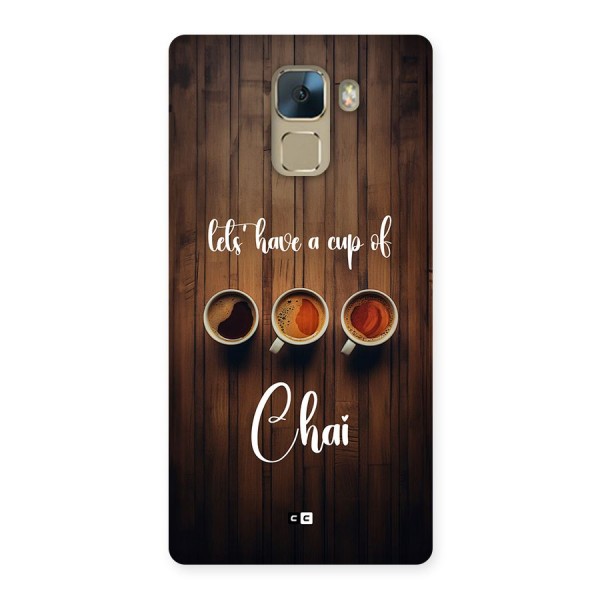Lets Have A Cup Of Chai Back Case for Honor 7