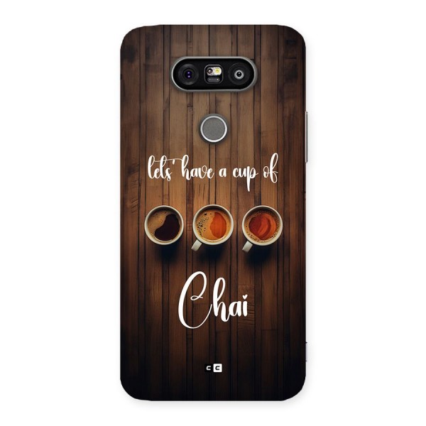 Lets Have A Cup Of Chai Back Case for LG G5