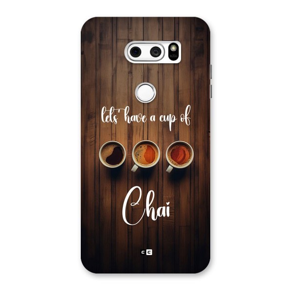 Lets Have A Cup Of Chai Back Case for LG V30