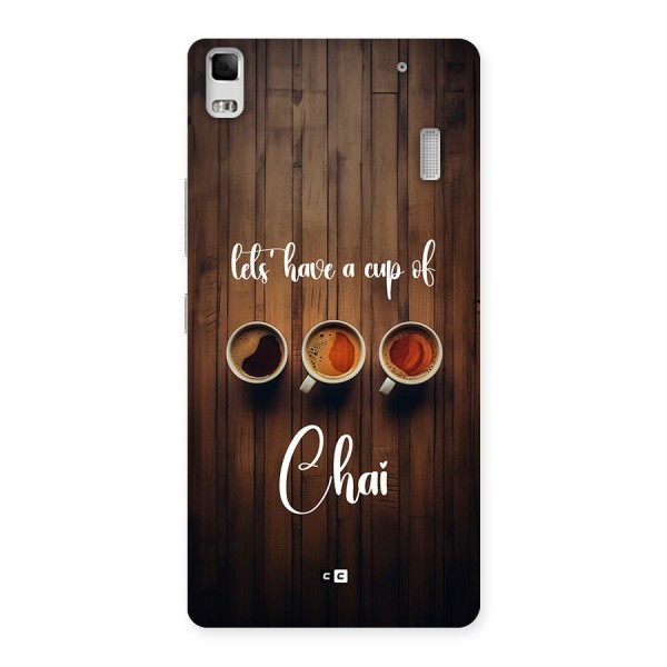 Lets Have A Cup Of Chai Back Case for Lenovo A7000