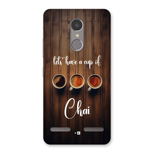 Lets Have A Cup Of Chai Back Case for Lenovo K6