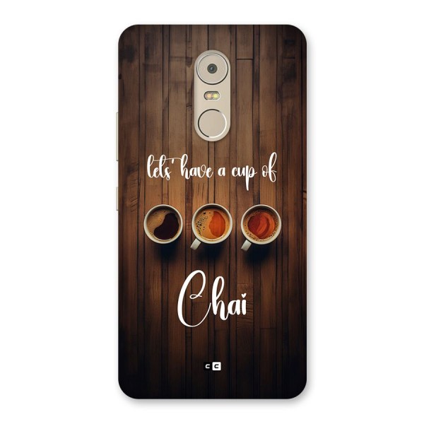 Lets Have A Cup Of Chai Back Case for Lenovo K6 Note