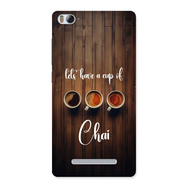Lets Have A Cup Of Chai Back Case for Mi4i