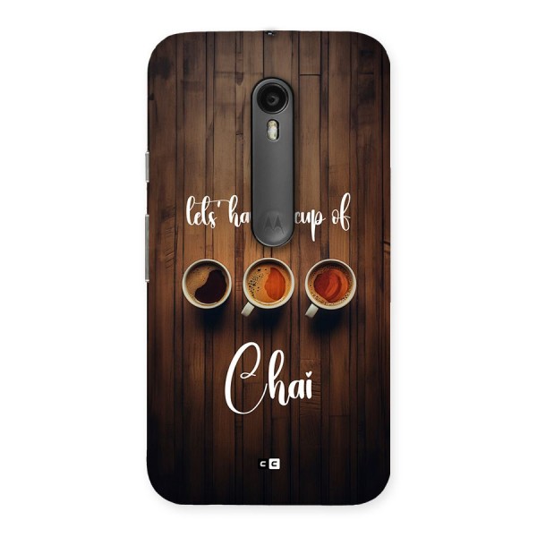 Lets Have A Cup Of Chai Back Case for Moto G3
