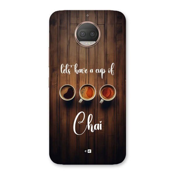 Lets Have A Cup Of Chai Back Case for Moto G5s Plus