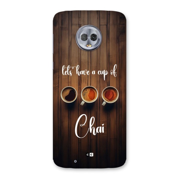 Lets Have A Cup Of Chai Back Case for Moto G6