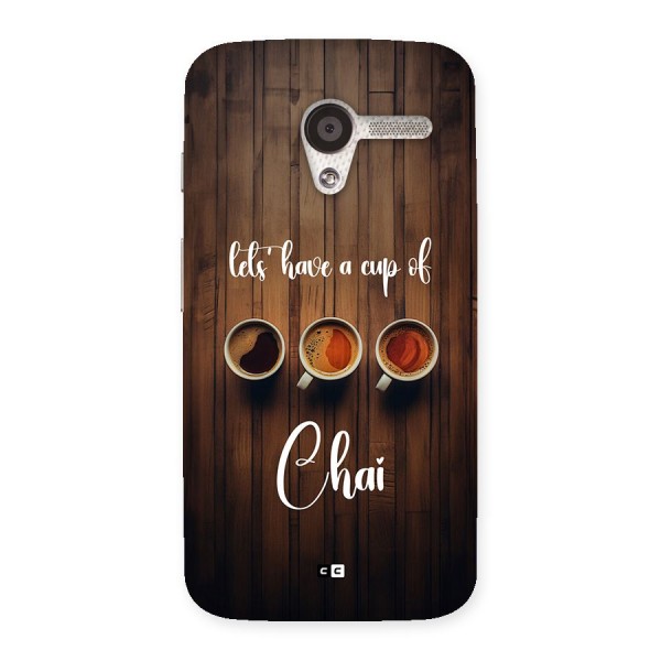 Lets Have A Cup Of Chai Back Case for Moto X