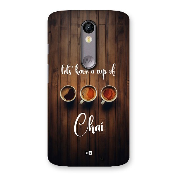 Lets Have A Cup Of Chai Back Case for Moto X Force