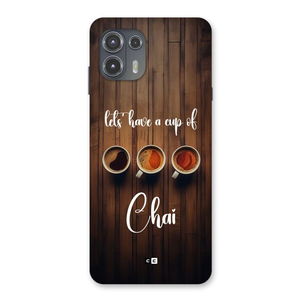 Lets Have A Cup Of Chai Back Case for Motorola Edge 20 Fusion