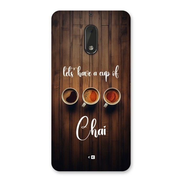 Lets Have A Cup Of Chai Back Case for Nokia 6