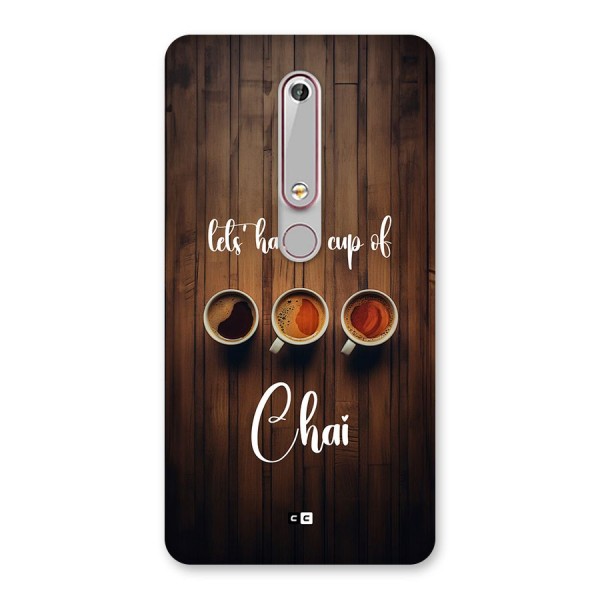 Lets Have A Cup Of Chai Back Case for Nokia 6.1