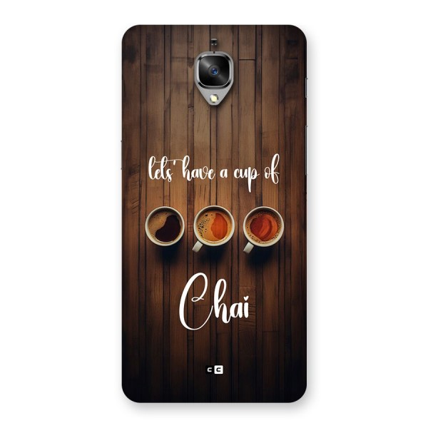 Lets Have A Cup Of Chai Back Case for OnePlus 3