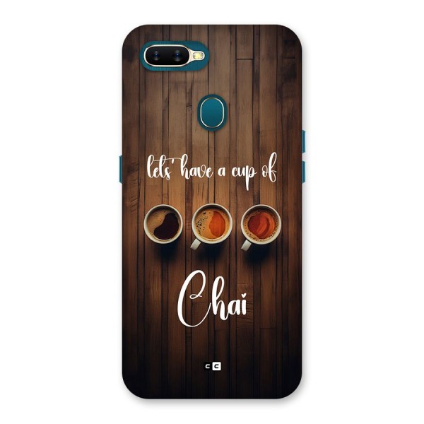 Lets Have A Cup Of Chai Back Case for Oppo A12s