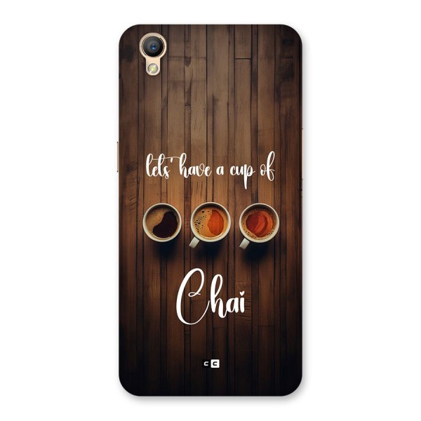 Lets Have A Cup Of Chai Back Case for Oppo A37