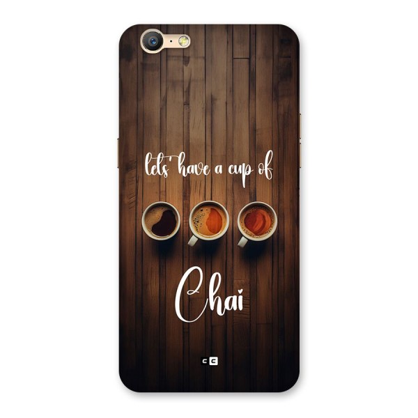 Lets Have A Cup Of Chai Back Case for Oppo A39
