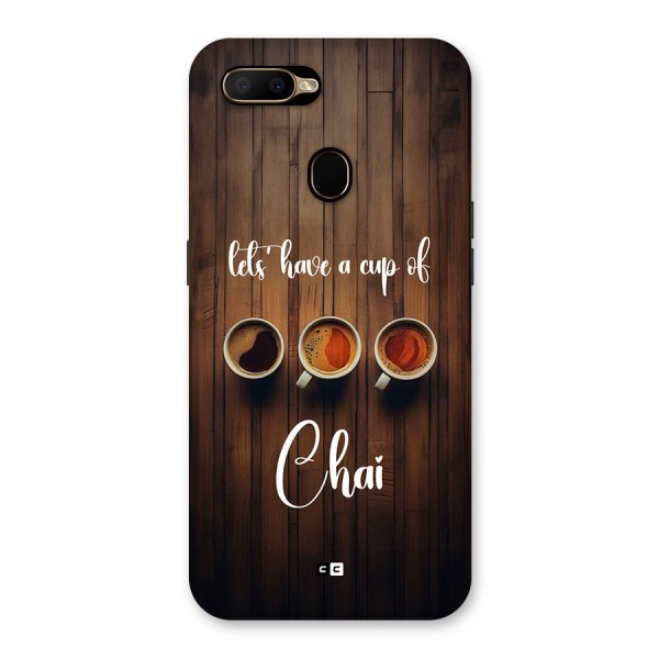 Lets Have A Cup Of Chai Back Case for Oppo A5s