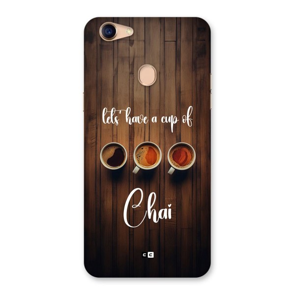 Lets Have A Cup Of Chai Back Case for Oppo F5