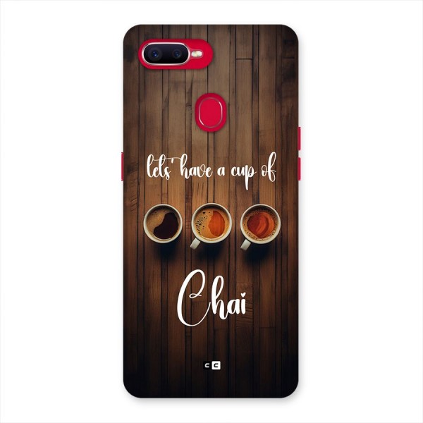 Lets Have A Cup Of Chai Back Case for Oppo F9 Pro
