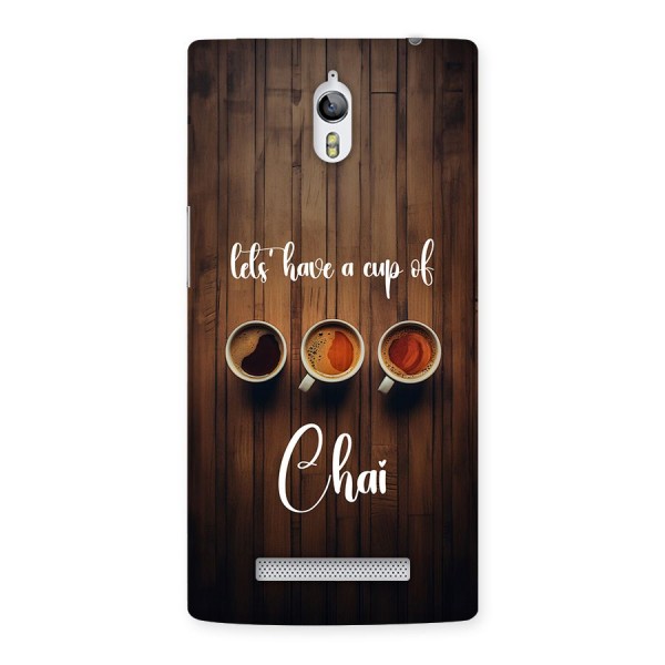 Lets Have A Cup Of Chai Back Case for Oppo Find 7