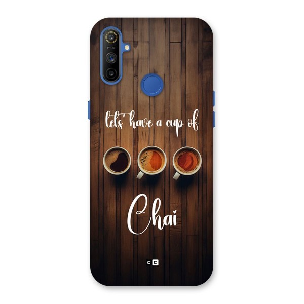 Lets Have A Cup Of Chai Back Case for Realme Narzo 10A