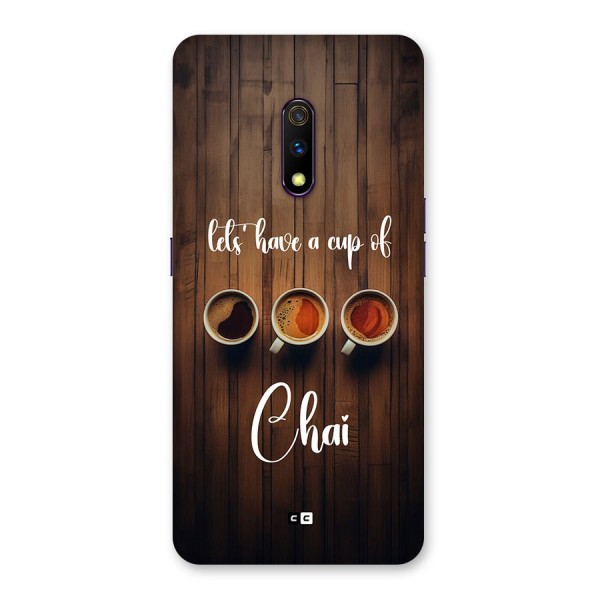 Lets Have A Cup Of Chai Back Case for Realme X