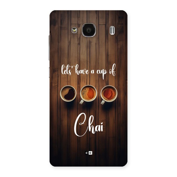 Lets Have A Cup Of Chai Back Case for Redmi 2 Prime