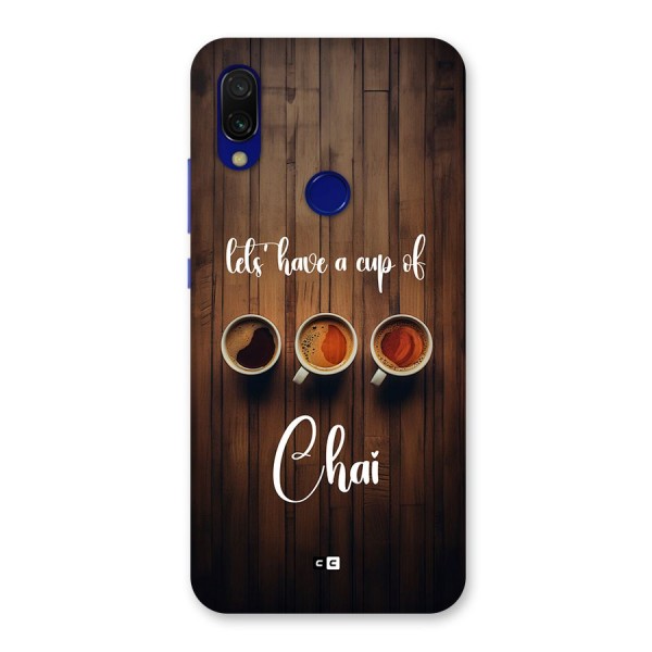 Lets Have A Cup Of Chai Back Case for Redmi 7