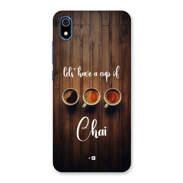 Lets Have A Cup Of Chai Back Case for Redmi 7A