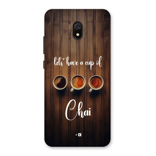 Lets Have A Cup Of Chai Back Case for Redmi 8A
