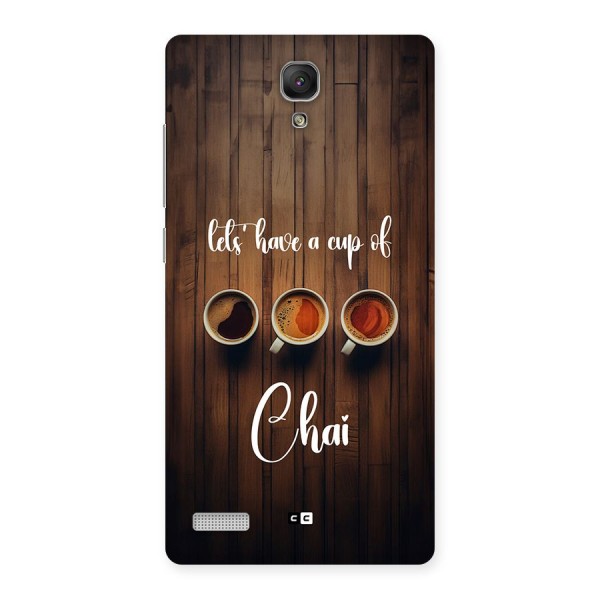 Lets Have A Cup Of Chai Back Case for Redmi Note